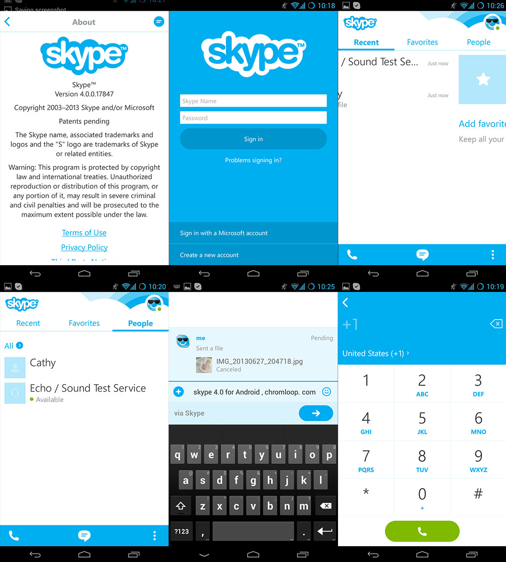 Download the new version of skype